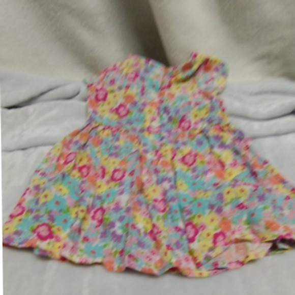 The Children's Place Floral‎ Dress Summer Casual Outfit Toddler Girl 6-9M - Picture 8 of 10